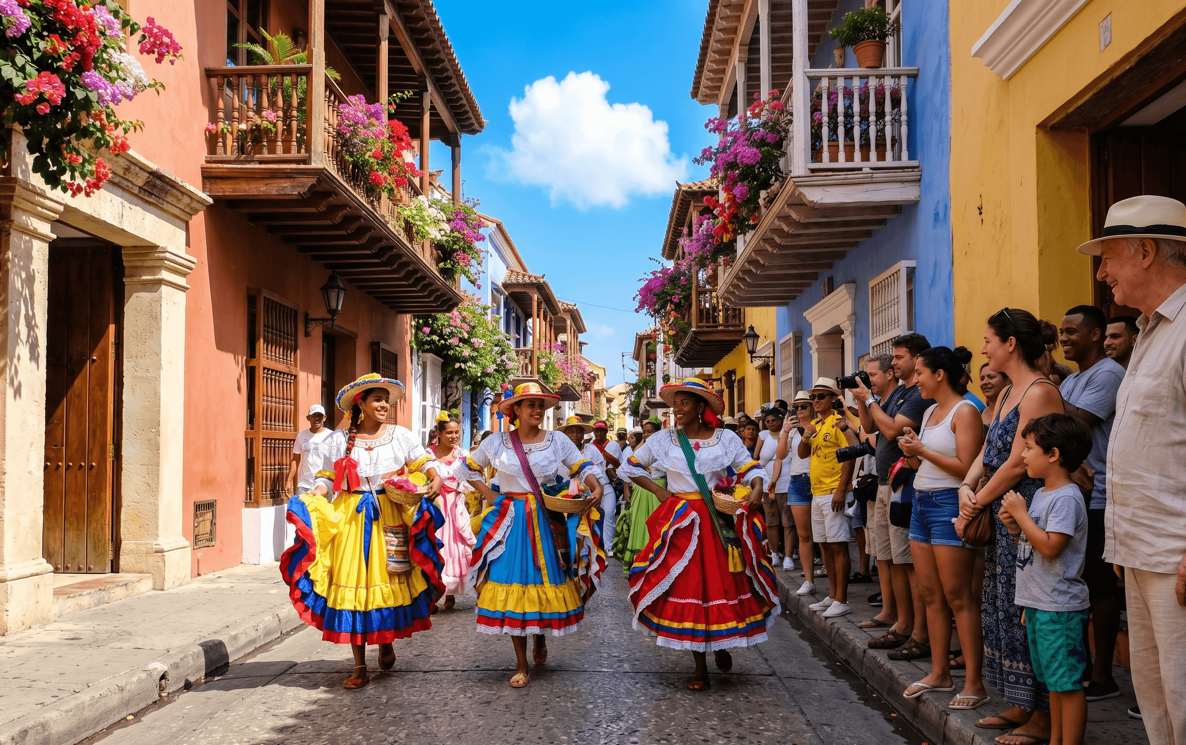 cartagena baile en la calle